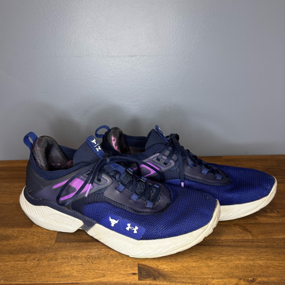 Under Armour Project The Rock 5 Blue/Purple Shoes Sneakers, Men’s 12.5